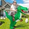 GOOSH Inflatable Dinosaur Halloween Costume Riding T Rex Air for Kids and Adults